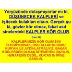 DÜŞÜNECEK KALP VE KALPLERİN KÖR OLMASI NE ANLAMA GELİYOR?