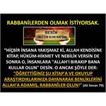 Rabbanilerden Olmak İstiyorsak.