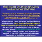 Maide Suresi 50. Ayet. Cahiliye Toplumunun Yanlışlarını Yapmak İstemiy