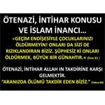 ÖTENAZİ, İNTİHAR KONUSU VE İSLAM İNANCI.....