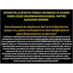 DİYANETİN, KUR'AN IN TÜRKÇE OKUNMASI VE EZANIN FARKLI DİLDEN OKUMASI..