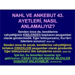 NAHL VE ANKEBUT 43. AYETİ NASIL ANLAMALIYIZ.