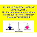 Allah Huzurunda Kadın Erkek Eşittir