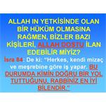 BU İNSAN ALLAH DOSTUDUR DİYEBİLİR MİYİZ?