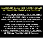 İbrahim Suresi 48, Araf 24 Ve 25. Ayetler. Kıyamet Koptuktan Sonra....