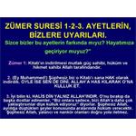 ZÜMER SURESİ 1-2-3. AYETLERİN BİZLERE UYARILARI.