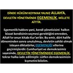 Dinde Hüküm Koymak Yalnız Allah’a, Devletin Yönetiminde Egemenlik, Mil