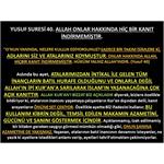 Yusuf Suresi 40. Allah Onlar Hakkında Hiç Bir Kanıt İndirmemiştir.