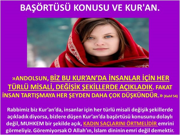 Başörtüsü Konusu Ve Kur'an.