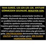 TAHA SURESİ 123-124-125-126. AYETLERİ GÖRMEZDEN GELENLERİ BEKLEYEN SON